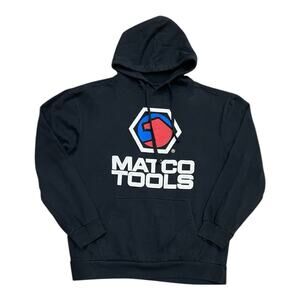 Matco Tools Hoodie Black Size L Mechanic Auto Sweatshirt Pullover *Broken In*